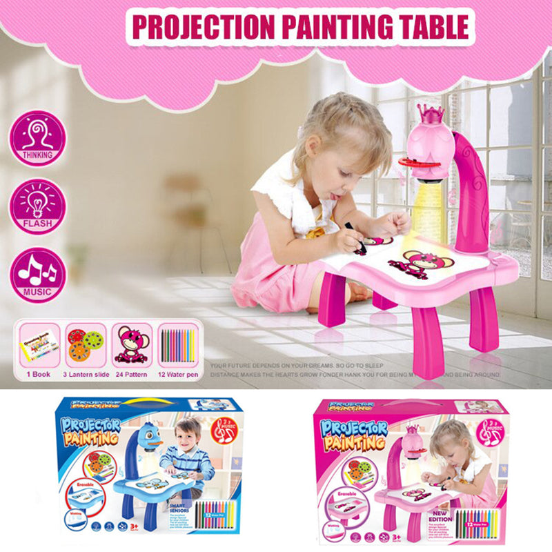 LED Projector Art Painting Table for Kids Adeeba's Collection