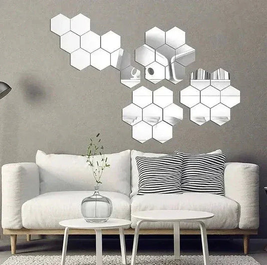 Hexagon Style Acrylic Mirror Trendy zone